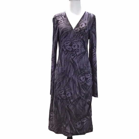 Banana Republic Dresses & Skirts - 🦋Banana Republic Faux Wrap Dress Purple Medium